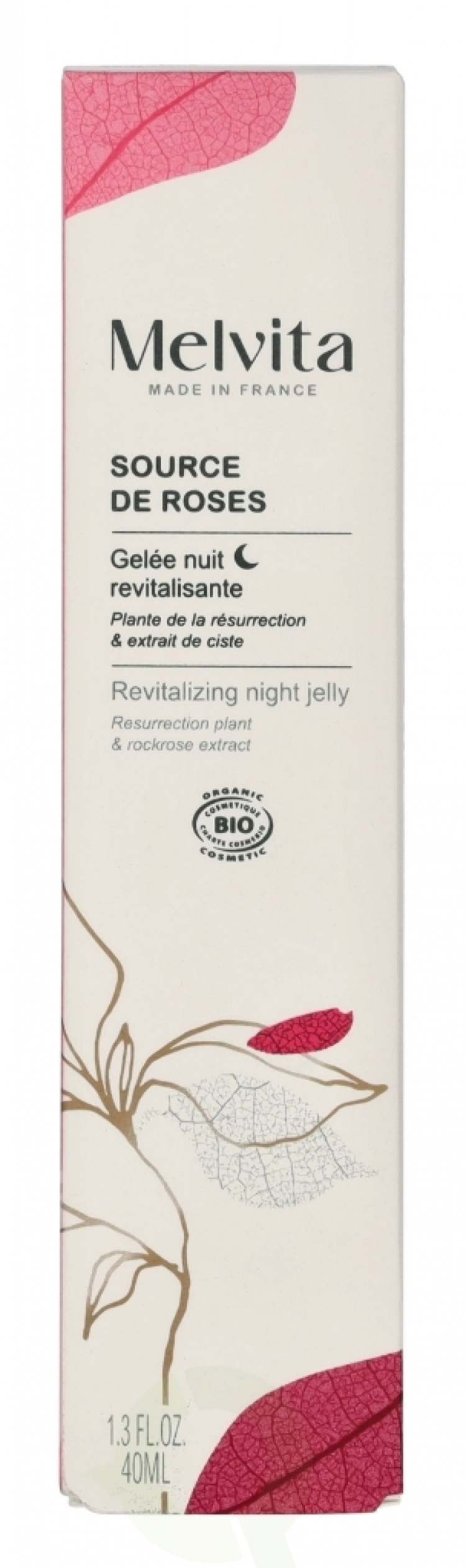 Melvita Source De Roses Revitalizing Night Gel 40 ml