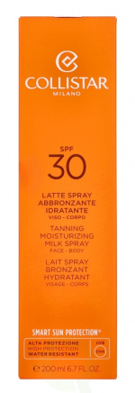 Collistar Tanning Moisturizing Milk Spray Face-Body SPF30 200 ml
