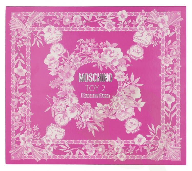 Moschino Toy 2 Bubble Gum Giftset 150 ml Edt Spray 50ml/Scented Shower Gel 50ml/Scented Body Milk 50ml