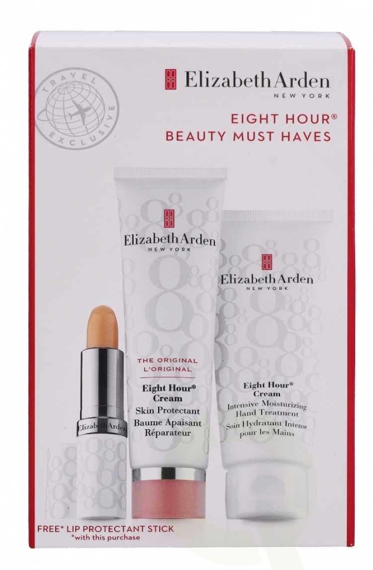 Elizabeth Arden E.Arden Eight Hour Beauty Must Haves Set 128.7 ml Hand Cream 75ml/Cream 50ml/Lip Prot. Stick 3,7gr