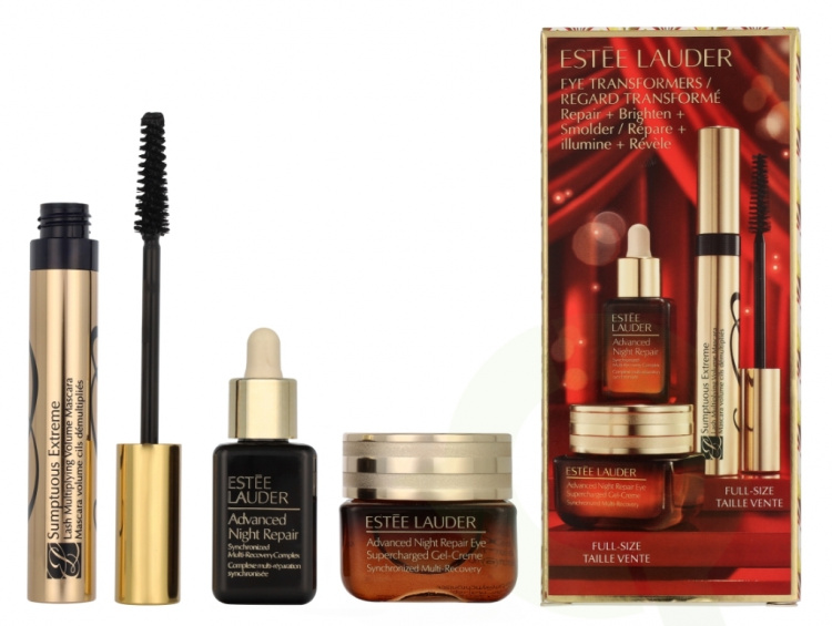 Estee Lauder Eye Transformers Repair Set 38 ml Advanced Night Repair Eye Supercharged Gel Creme 15ml/Advanced Night Repair 15ml/Sumptuous Mascara Extreme Black 8ml