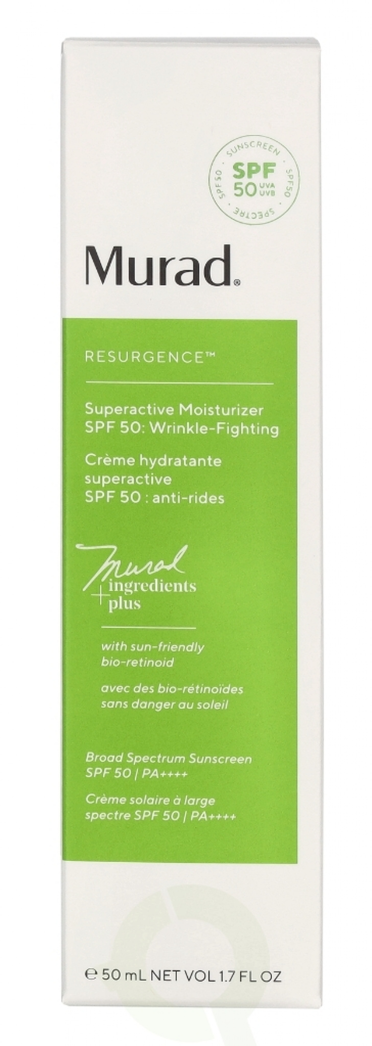 Murad Superactive Moisturiser Wrinkle Fighting SPF50 50 ml