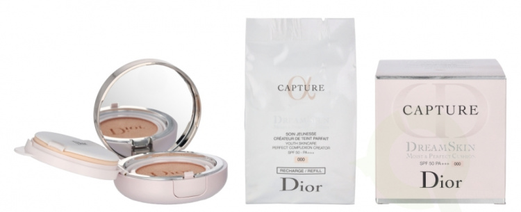 Dior Capture Dreamskin Moist & Perfect Cushion SPF50 30 g #000 (2x15g)