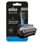 Braun Series 3+ elektrisk barbermaskin ORIGINAL erstatningshode, 32B - Svart