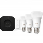 Philips Hue Startkit White and Color Ambiance 3xE27 1100lm + fjärr + Hue Bridge Pro
