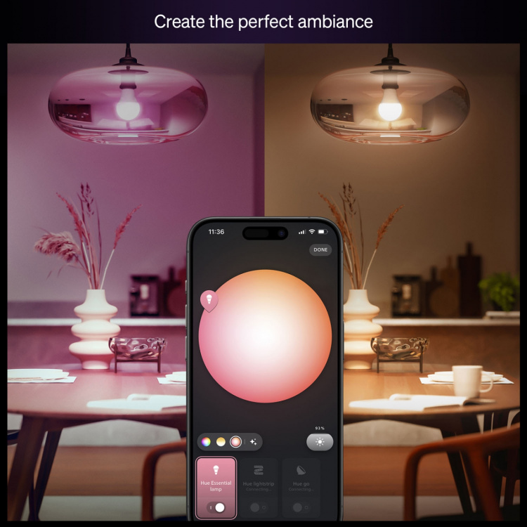 Philips Hue Essential White and color ambiance E27 60W 806lm 1-pack Philips Hue Essential White and color ambiance E27 60W 806lm 1-pack