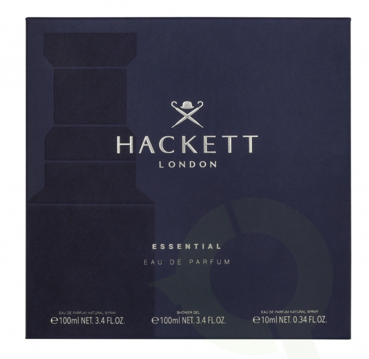 Hackett London Hackett Essential Giftset 210 ml Edp Spray 100 ml/Showergel 100 ml/Travel Spray 10 ml