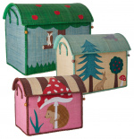 RICE Stort sett med 3 lekekurver Happy Forest Theme