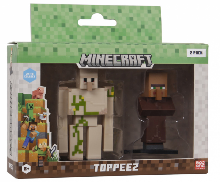 MINECRAFT 3D-figur 2-pakke vindusboks (Selges usortert)