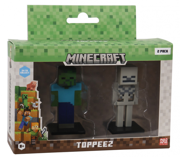 MINECRAFT 3D-figur 2-pakke vindusboks (Selges usortert)