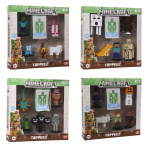 MINECRAFT 3D-figur 6-pakning Deluxe-eske asst (2060MC)
