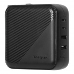 Targus PowerElite Universal 100 W 4-ports GaN-vegglader - med reiseadaptere