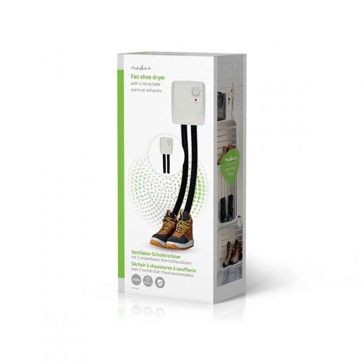 Nedis Skotørker | 250 W | 45 °C | Overopphetings vern