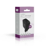Nedis vegg lader | 100 W | GaN | PD3.0 | Hurtigladefunksjon | 2.5 / 3.0 / 5.0 A | Antall utganger: 3 | USB-A / 2x USB-C™ | Automatisk Spenning Utvalg | Sort