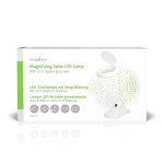 Nedis Forstørrelsesbordlampe | Linsestyrke: 3 + 12 Diopter | 6500 K | 6 W | 400 lm | Hvit