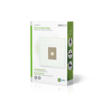 Nedis Støvsugepose- | 4 stk. | Syntetisk | Mest solgt for: Bosch / Siemens Arriva - Smiley K | Hvit