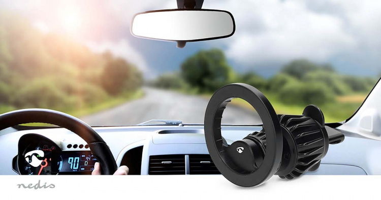 Nedis Smartphone bilmontering | Magnetisk | In-Car Air Vent | Universal | Adjustable Angle Nedis Smartphone bilmontering | Magnetisk | In-Car Air Vent | Universal | Adjustable Angle