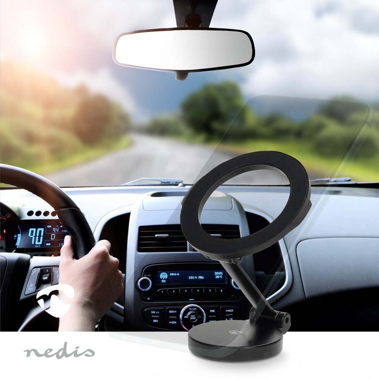 Nedis Smartphone bilmontering | Magnetisk | In-Car Window and Dashboard | Universal | Adjustable Angle / Full Motion Nedis Smartphone bilmontering | Magnetisk | In-Car Window and Dashboard | Universal | Adjustable Angle / Full Motion