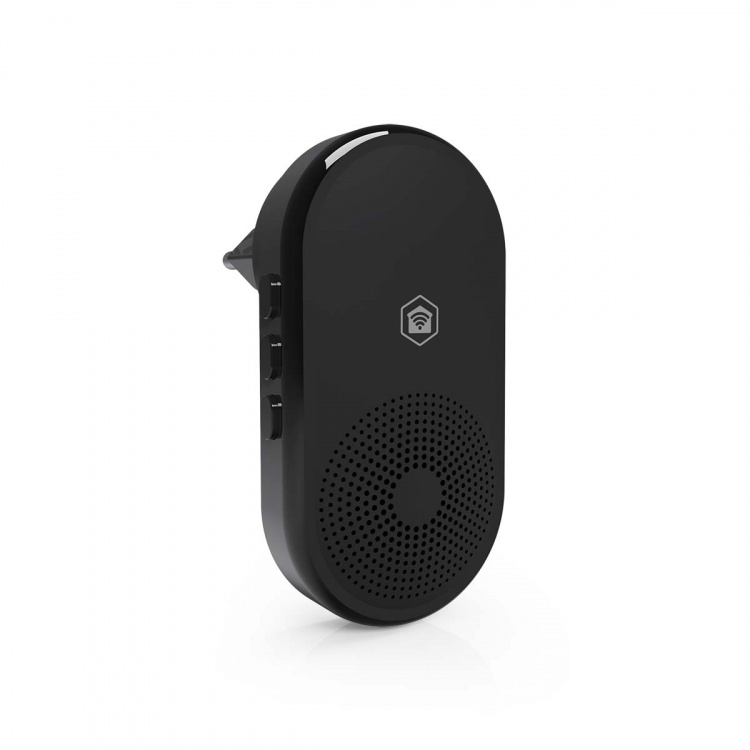 Nedis SmartLife-Klokke | RF, frequency 433 Mhz | Tilbehør til: WIFICDP11BK / WIFICDP21BK / WIFICDP31BK | Nettstrøm drevet | 55 Lyder | 110 - 240 V AC 50/60 Hz | Justerbar volum | Sort Nedis SmartLife-Klokke | RF, frequency 433 Mhz | Tilbehør til: WIFICDP11BK / WIFICDP21BK / WIFICDP31BK | Nettstrøm drevet | 55 Lyder | 110 - 240 V AC 50/60 Hz | Justerbar volum | Sort