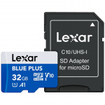 Lexar MicroSDHC Blue Plus UHS-I med SD-adapter 32 GB