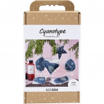 Craft Kit Cyanotype - Cyanotype julepynt - blå - sølv (977848)