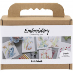 Mini Craft Kit Embroidery - Malerier med broderi - assorterte farger (977860) Mini Craft Kit Embroidery - Malerier med broderi - assorterte farger (977860)