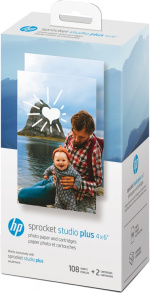 HP Sprocket Studio Plus blekkpatron 108-pk (HPIS4X6C108)