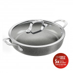 Ballarini Salina keramisk serveringspanne med lokk - uten farge - 28 cm Ballarini Salina keramisk serveringspanne med lokk - uten farge - 28 cm
