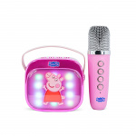 Peppa Pig Karaokehøyttaler med Mikrofon Peppa Gris Popsing LED