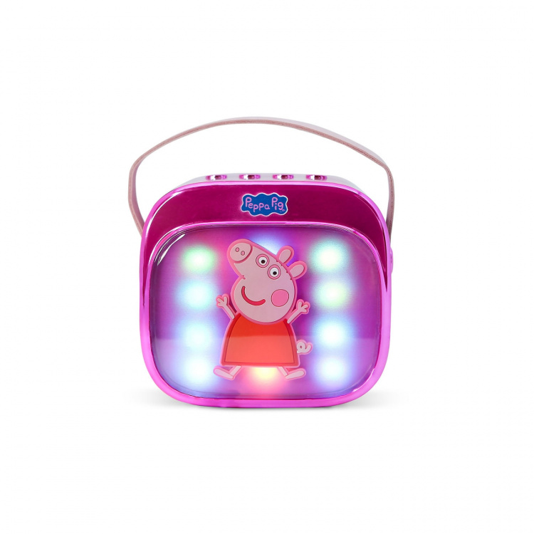 Peppa Pig Karaokehøyttaler med Mikrofon Peppa Gris Popsing LED