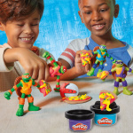 PLAY-DOH Teenage Mutant Ninja Turtles Cowabunga Creations Bendy 4 Inch Action Figures Set