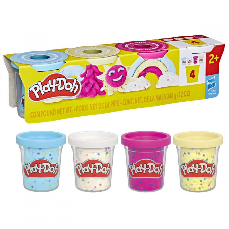PLAY-DOH Specialty Compound Confetti 4 Pack