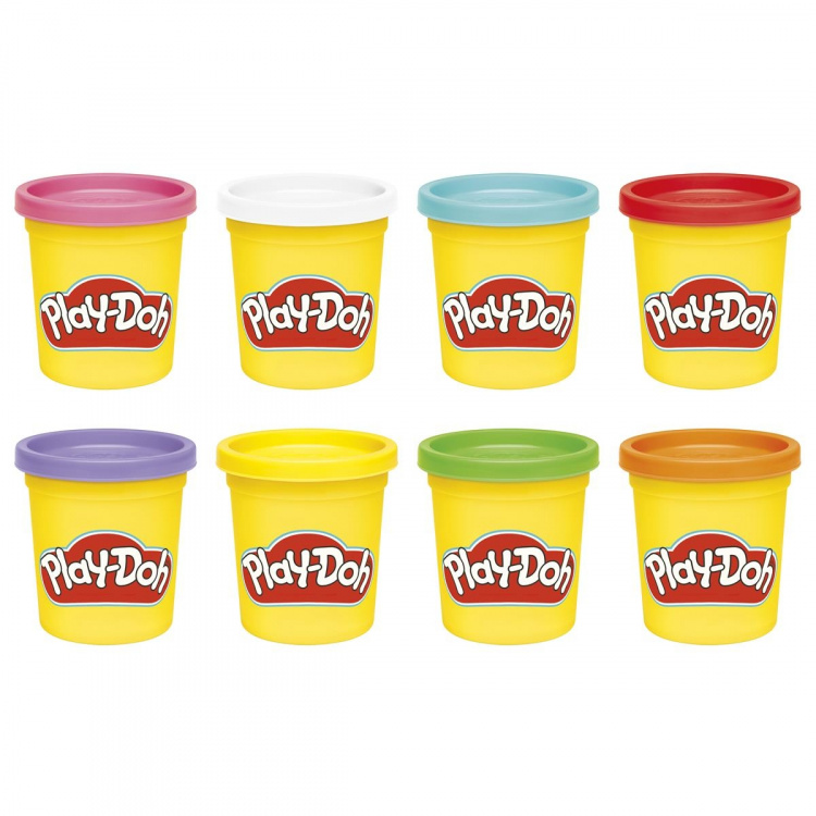 PLAY-DOH Compound 8 Pack, Rainbow, 3 Oz Flerfarget 3 Oz