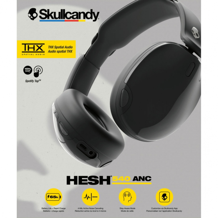 Skullcandy Hodetelefon Hesh 540 Over-Ear ANC Svart