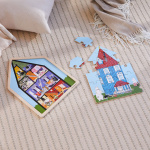 Moomin Puslespill 19 Pcs Wooden Framed Puzzle House