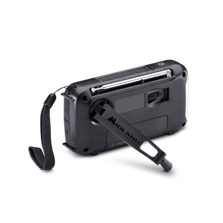 Midland Nødradio Power Bank ER100 Rød Svart