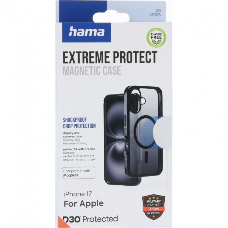 Hama Mobildeksel Extreme Protect iPhone 17 MagCase Svart