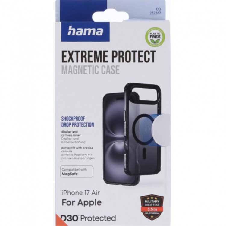Hama Mobildeksel Extreme Protect iPhone Air MagCase Svart