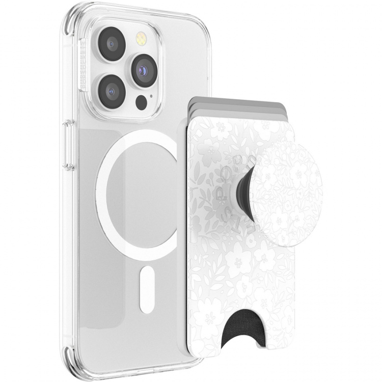 PopSockets Lommebok Popwallet for Magsafe Blanc Fresh