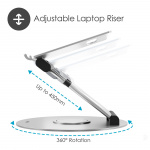 Desire2 Nettbrett Stativ Sit-Stand Supreme 360 Aluminium