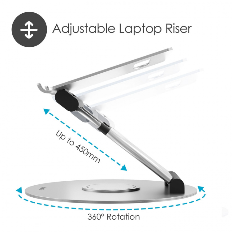 Desire2 Nettbrett Stativ Sit-Stand Supreme 360 Aluminium