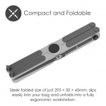 Desire2 Laptopstativ X Stand Sammenleggbar Aluminium