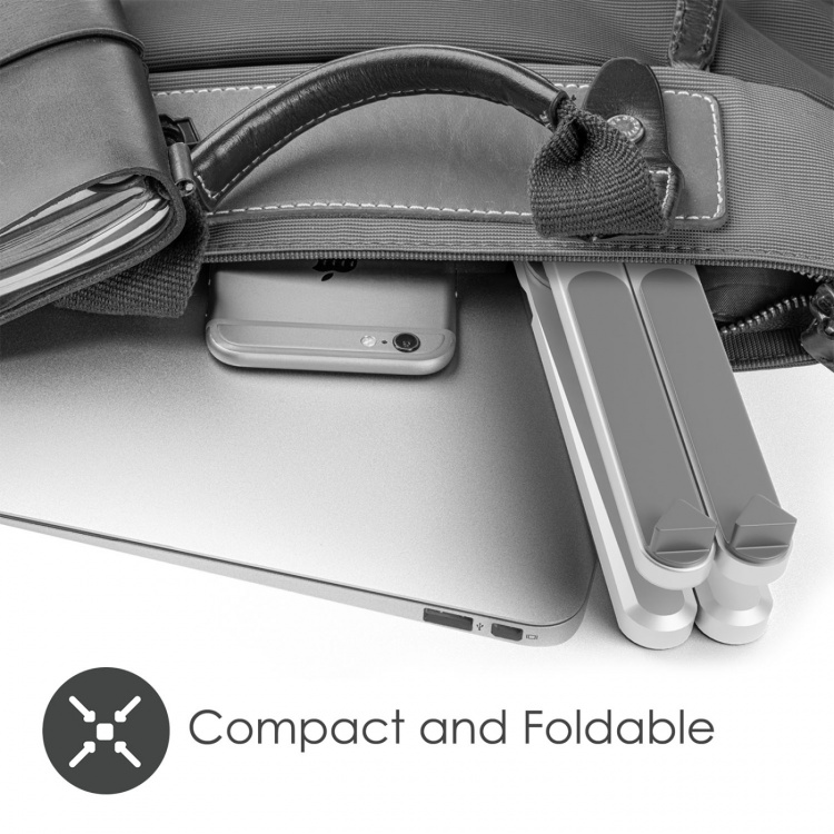 Desire2 Laptopstativ X Stand Sammenleggbar Aluminium