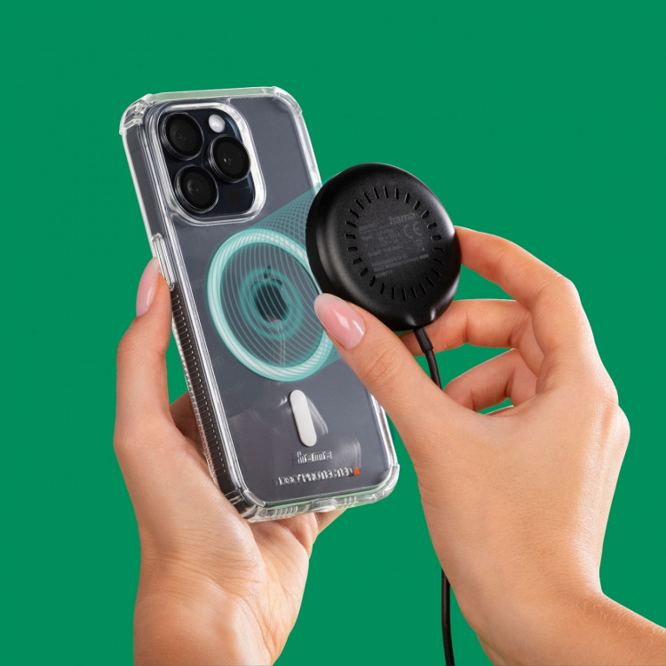 Hama Trådløs Lading Qi2 Rask Lading 15W Svart