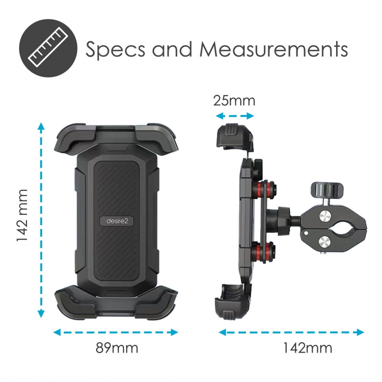 Desire2 Sykkelholder Ride Låsbar