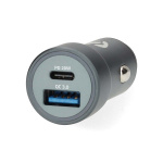 Nedis Billader | 38 W | 1.5 / 1.67 / 2.0 / 2.22 / 3.0 A | Antall utganger: 2 | Porttype: USB-A / USB-C™ | Automatisk Spenning Utvalg