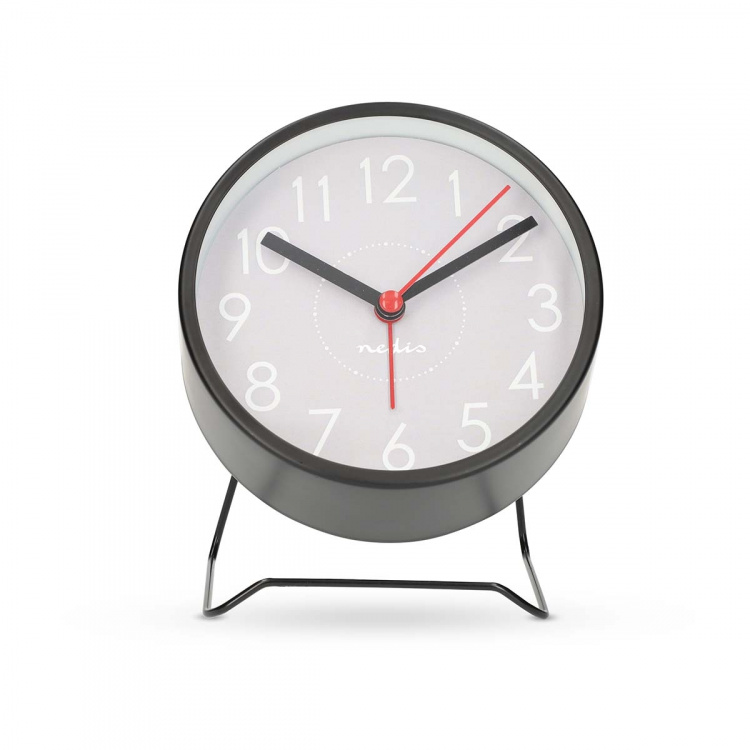Nedis Analog Desk Alarm Clock | slumrefunksjon | Stille urverk | Sort