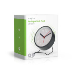 Nedis Analog Desk Alarm Clock | slumrefunksjon | Stille urverk | Sort
