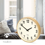Nedis Veggur | Diameter: 300 mm | Tre | Stille bevegelse | Tre