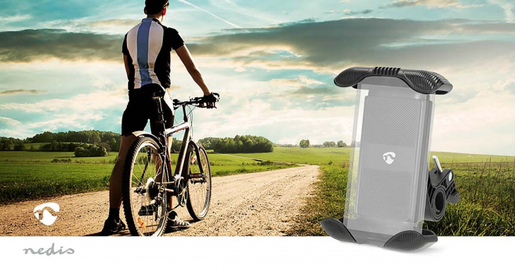 Nedis Smartphone Sykkel Mount | Universal | Full Motion | Justerbar